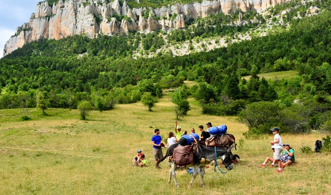 Trek - France : Séjour rando-bivouac avec un âne entre Vercors et Diois